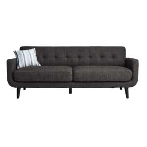 Crosby St. Hadley Tufted Back Sofa, Charcoal Grey